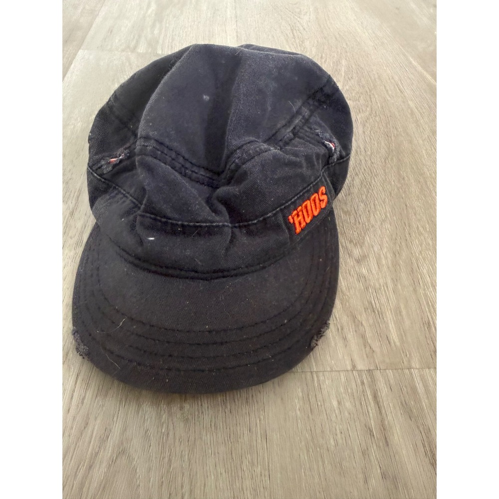 New Era UVA Virginia Hoos  Hat Black Orange Distressed Military Cap Women OS